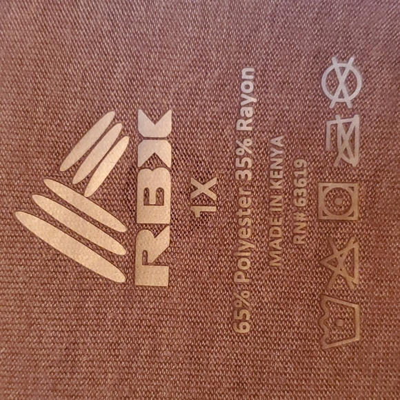 NEW RBX PLUS size workout top sz 1X NEW WITH TAGS - Picture 2 of 6